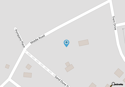 Beachy Keen:  Single story home with screened porch map location