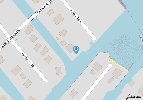 Poker House: Waterfront home on a canal in Oyster Creek. map location