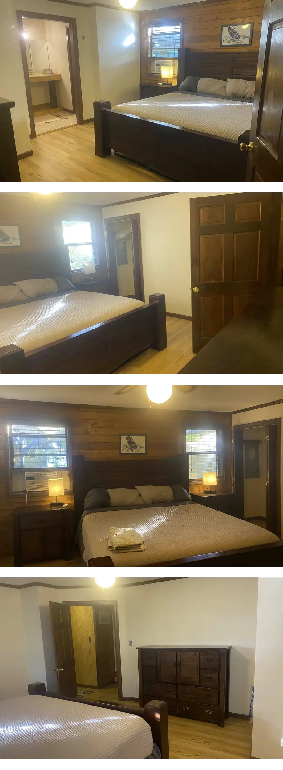 A private ensuite, master bed and bath w...